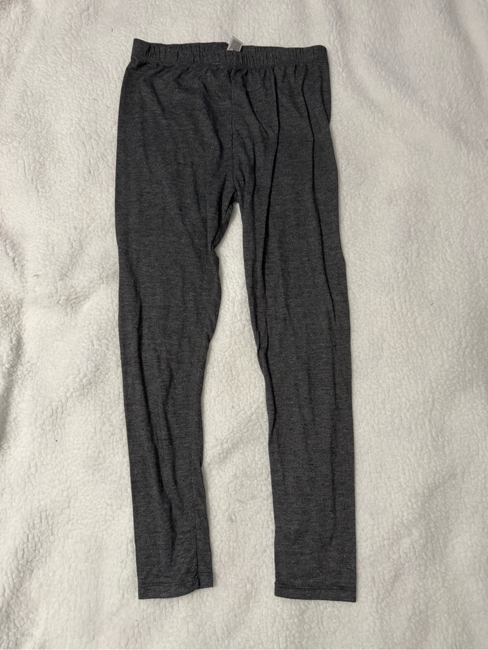 Kids Dark Gray Knit thermal longjohns 32 degrees